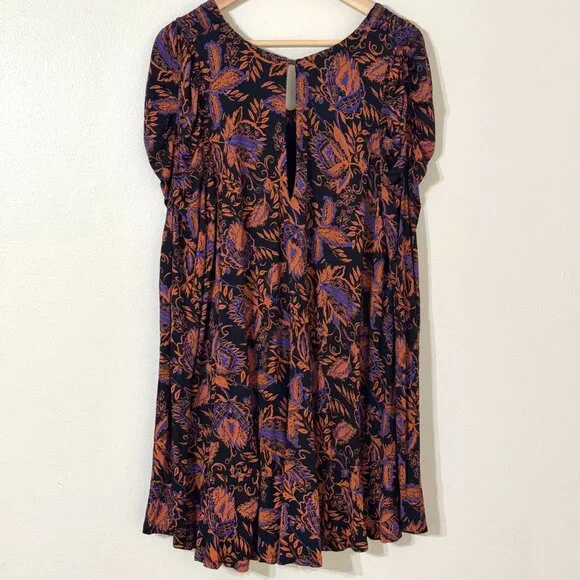 Free People Hello Lover Floral Tunic Dress Mutton Sleeve Oversized Castlecore - Picture 6 of 13